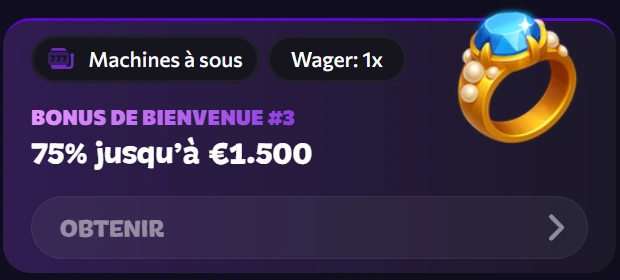 Bonus de Bienvenue #3