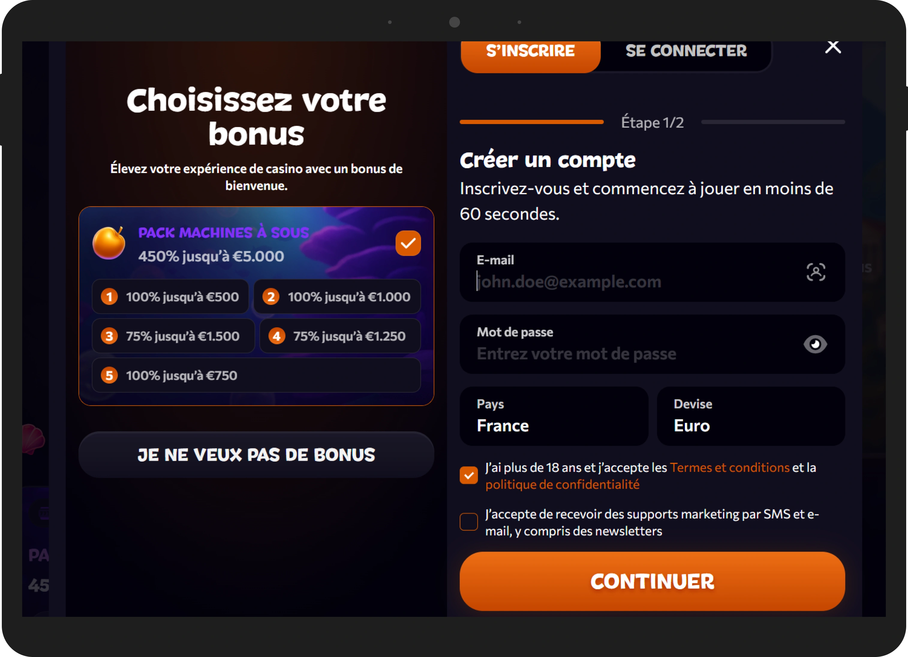 Aphrodite Casino Processus d'Inscription et Connexion